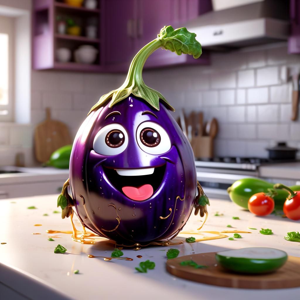 Chibi eggplant.