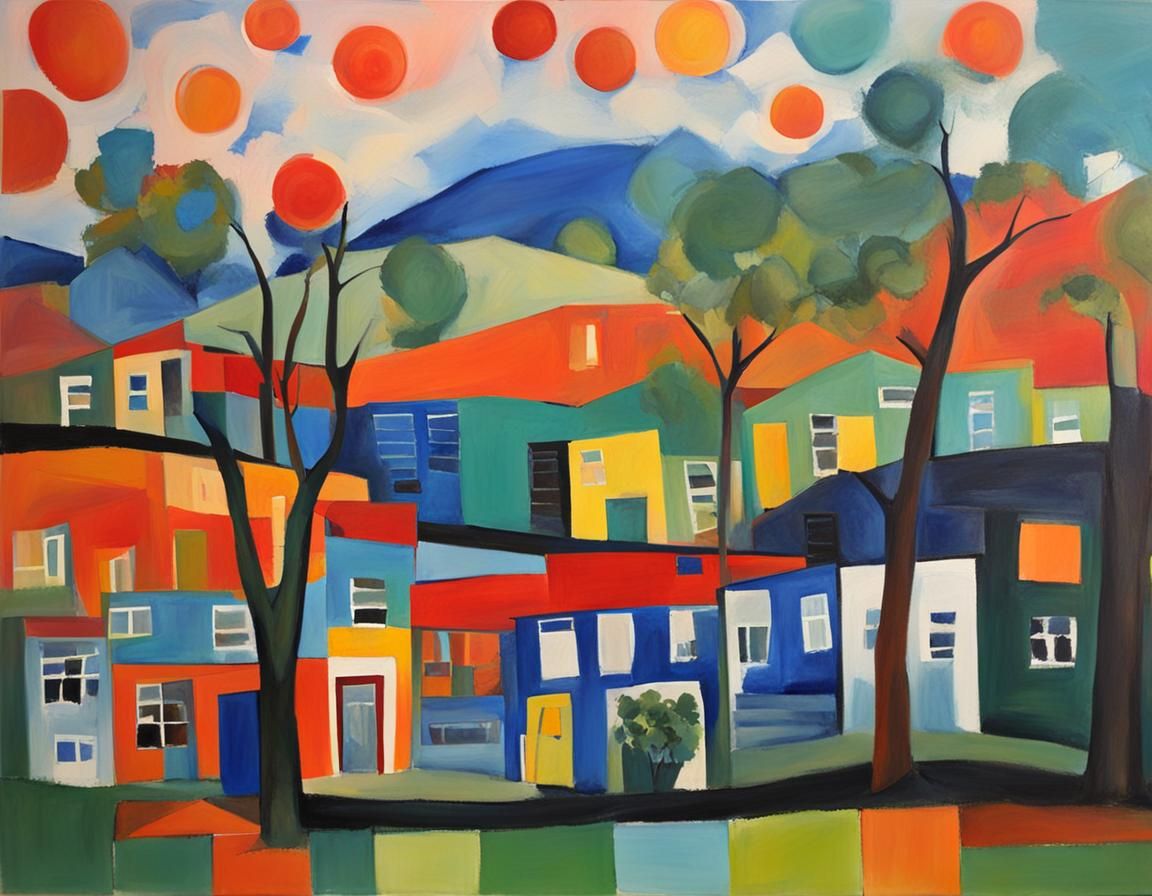 Abstract Painting in the Style of Shirley Jaffe