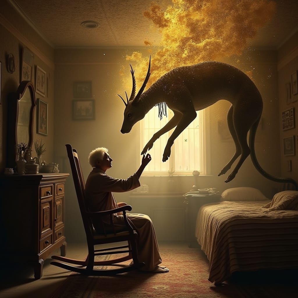 Anubis Guides Soul on Final Journey with Hieroglyphics