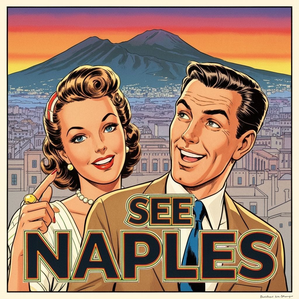 Vintage Italian Poster: See Naples