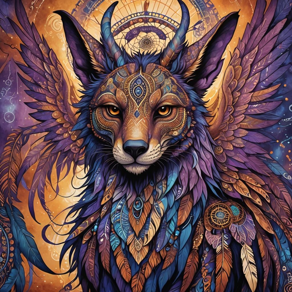 Aboriginal Fantasy Chimera in the Outback