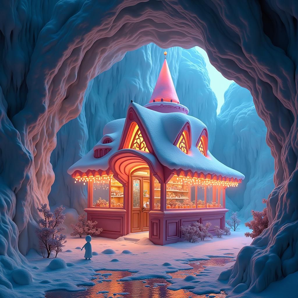 Mystical Ice Cream Parlor in Ice Cave