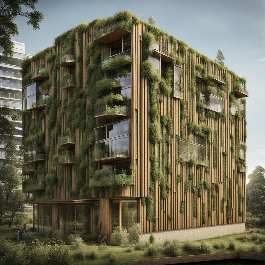 Striking Ecobrutalistic Building Design