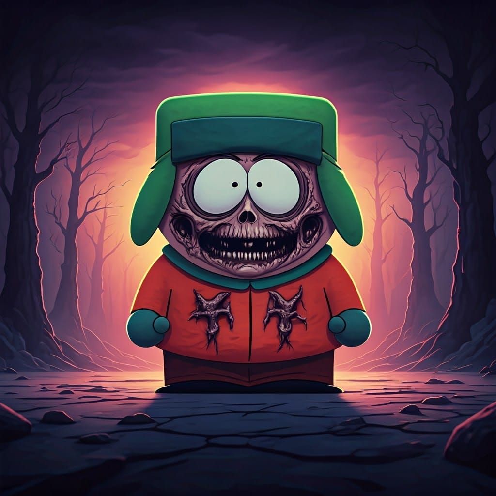 South Park Character Splash Art in Unreal Engine