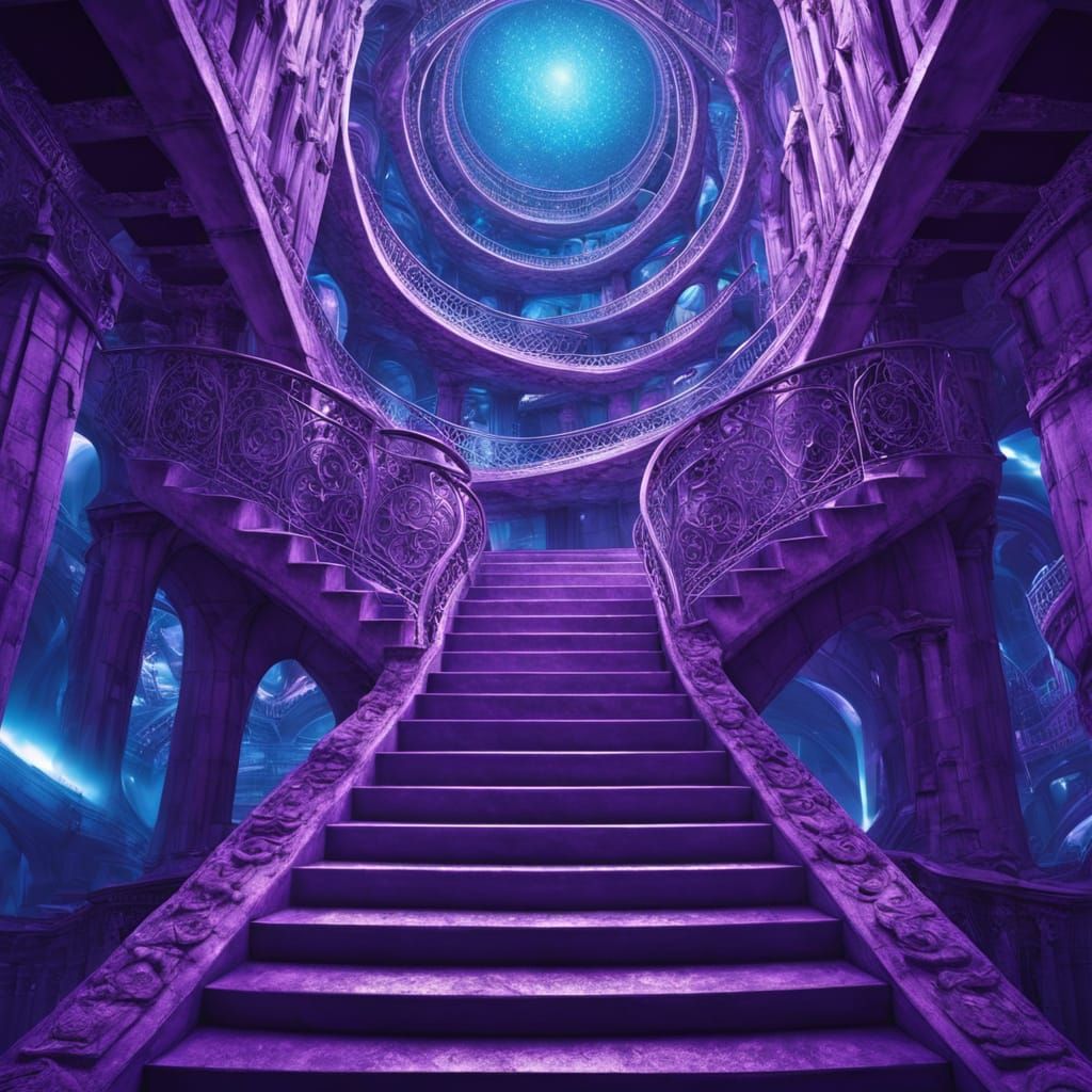 Infinite Descent into Escher-Inspired Geometry