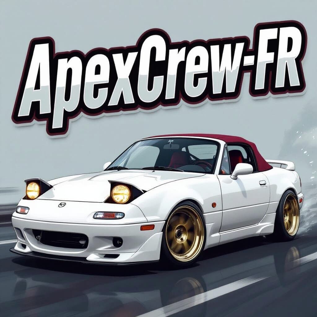1993 Mazda MX5 Miata Drifting Sticker | Matte Painting
