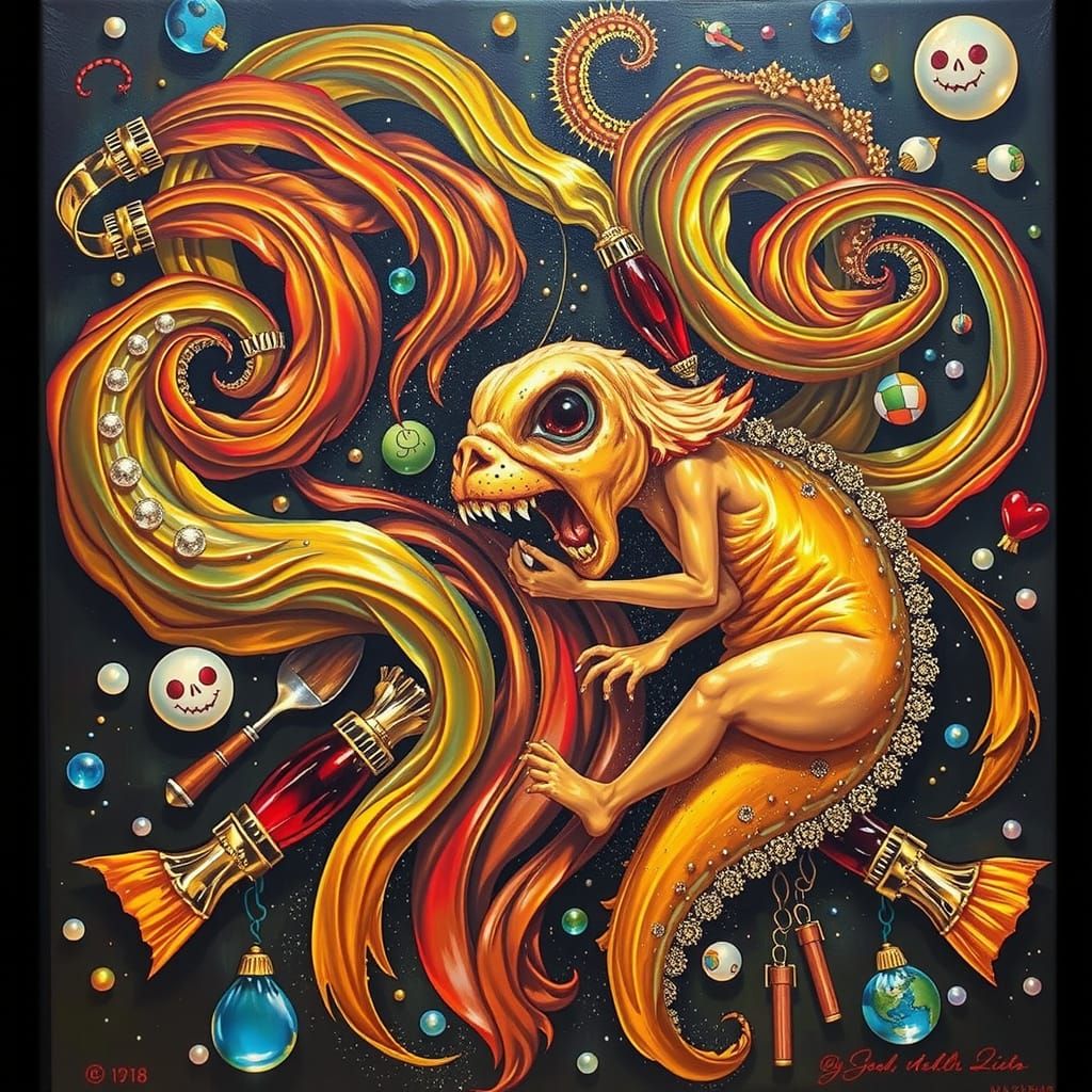 Hyperrealistic Composition in Vivid Colors