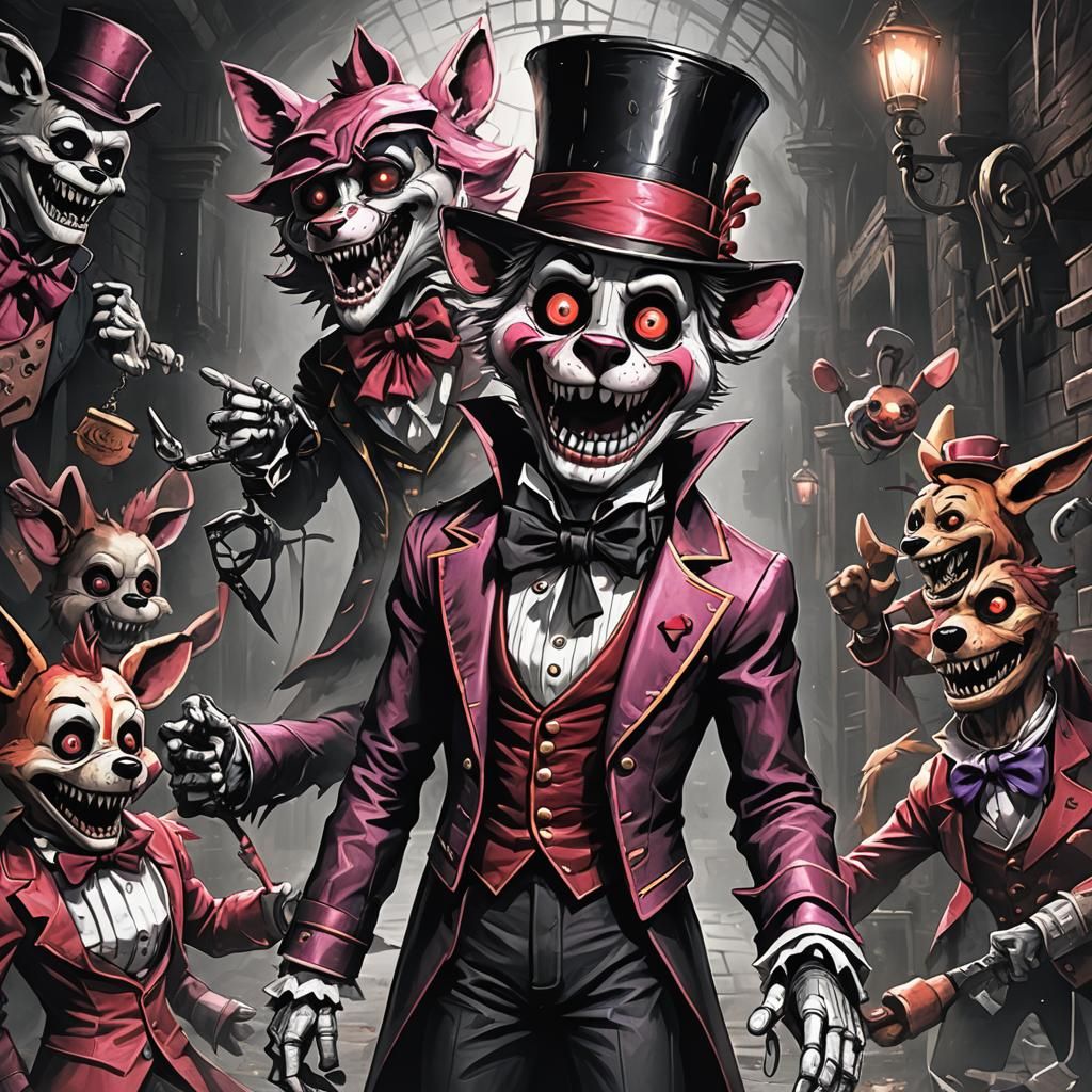 Horrific FNAF Mangle and Ringmaster Fusion