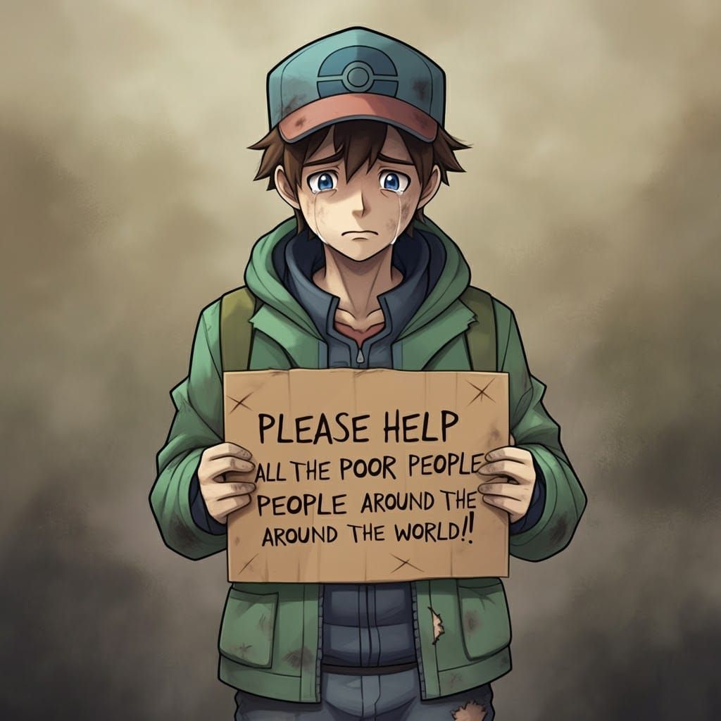 Pokémon Trainer's Plea: Help the World's Poor