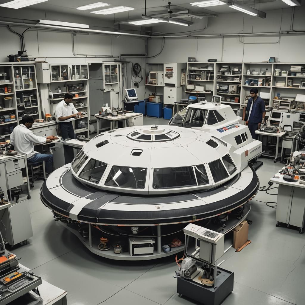 Detailed Indigenous Hovercraft Prototype in Indian Lab