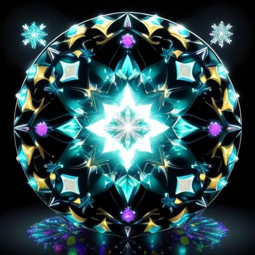 Christmas Snowglobe with Mystic Topaz in Optical Illusion