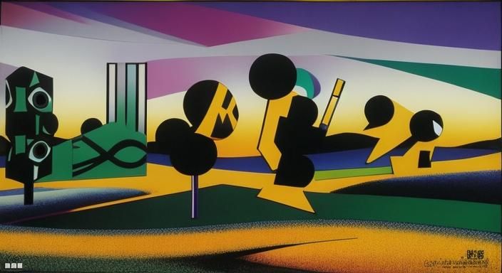 Kaleidoscopic Pop Art Illusion in Vibrant Colors