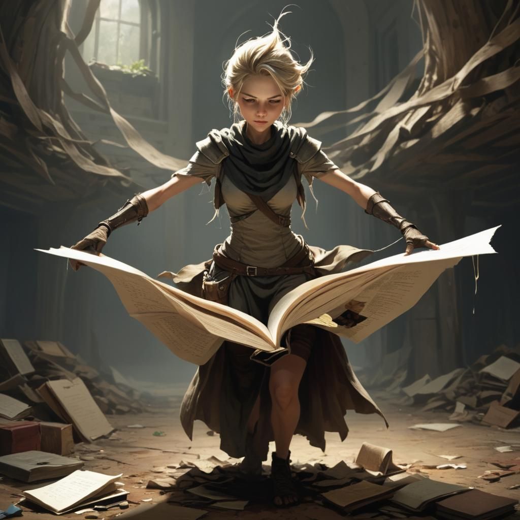 Elegant Dancer in Abstract Expressionist Oil Painting