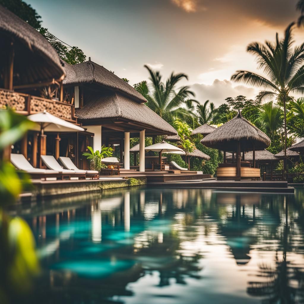 Bali Tropical Beach Resort Getaway in Professional Photograp...