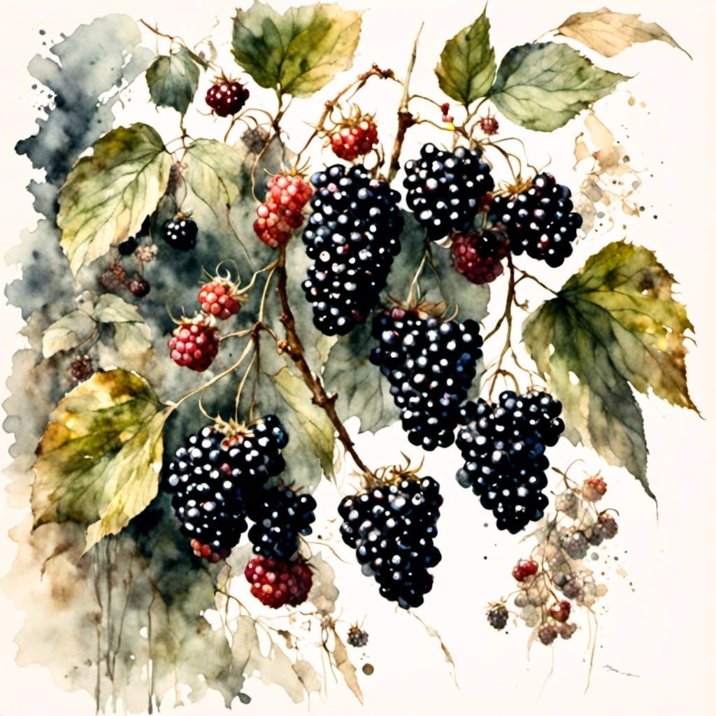 Native fruits - blackberries