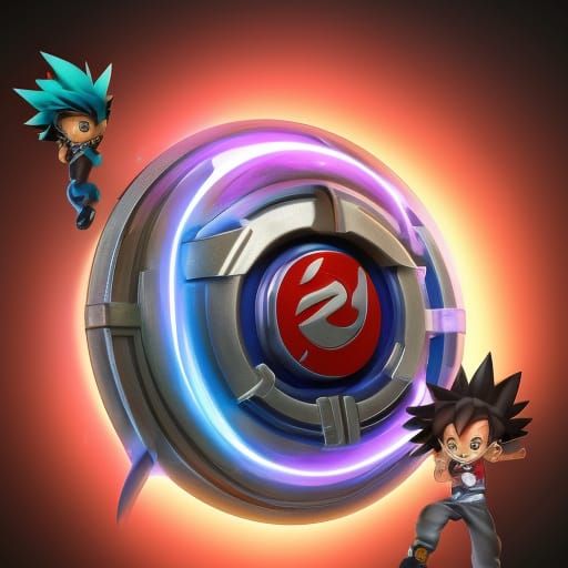 Spriggsn Spryzen Beyblade Burst: 3D Digital Art