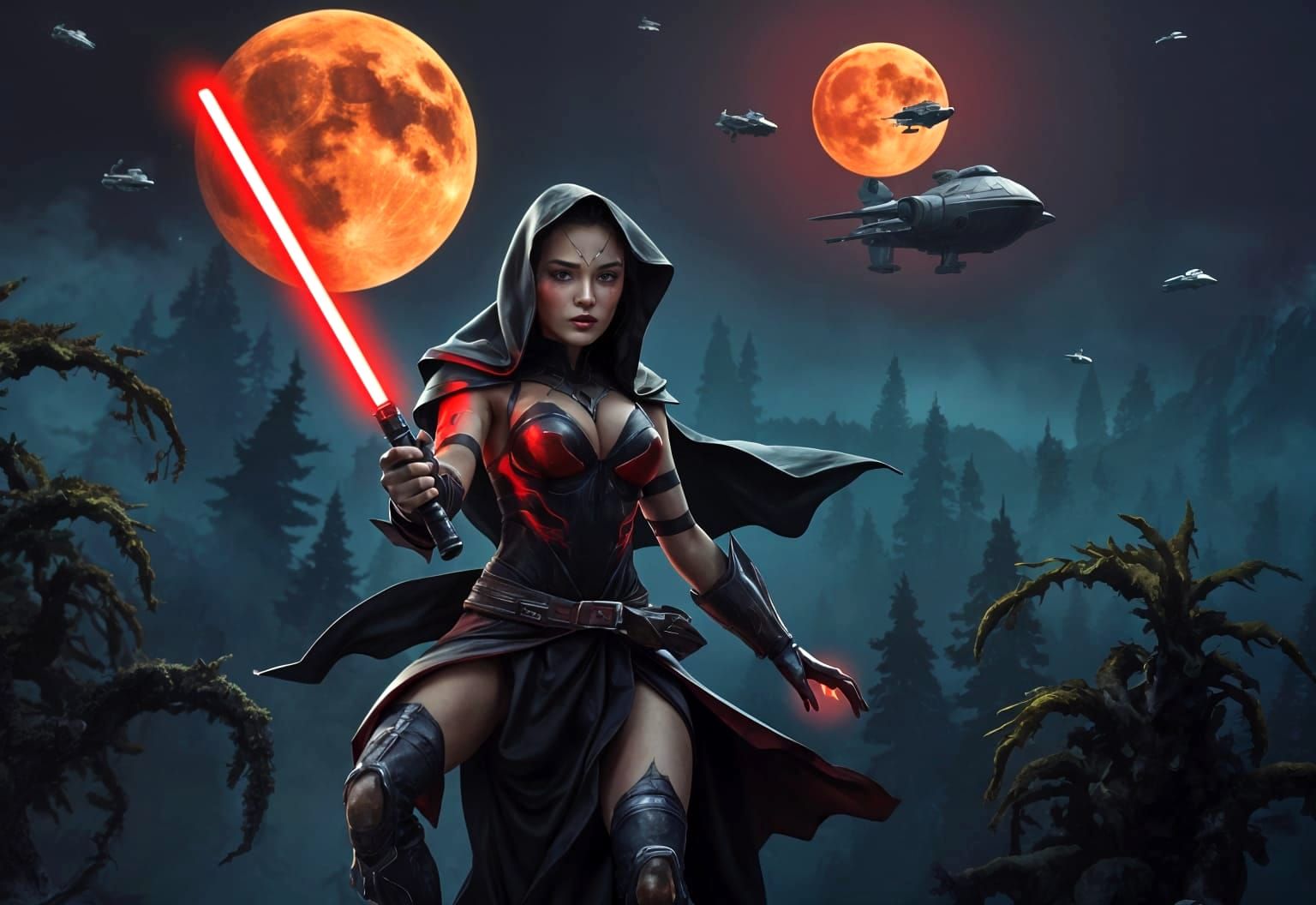Star Wars Witch with Laser Gun