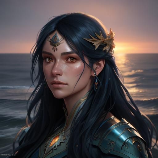 Dusk Portrait in Hyperdetailed Unreal Engine Style