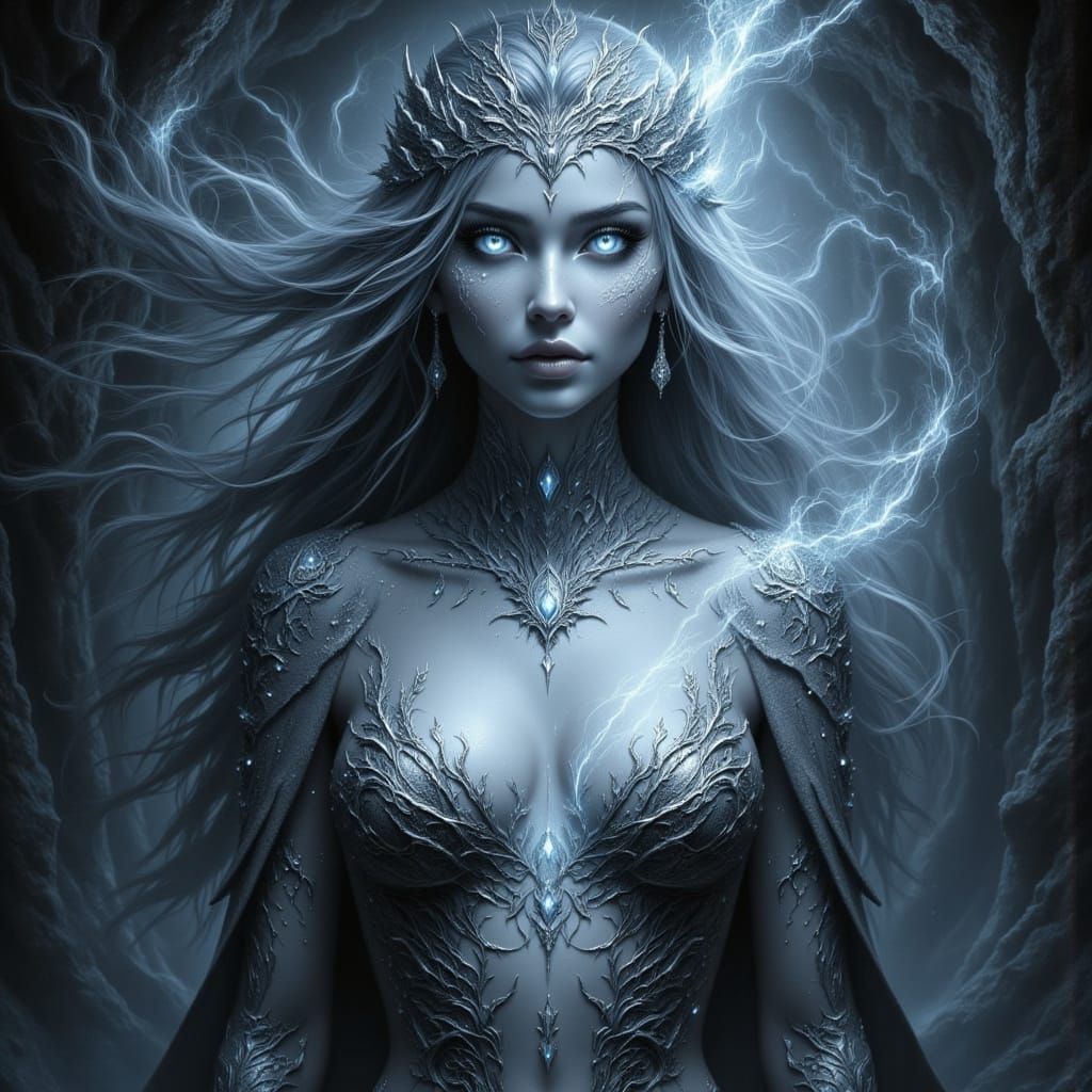 Ethereal Goddess Portrait in Castle of Winterfell