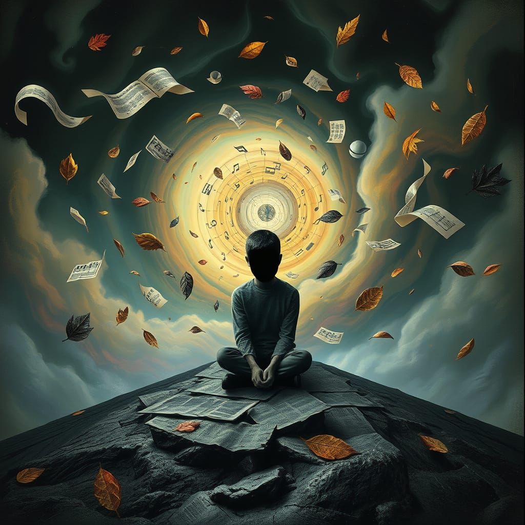 Ethereal Dreamscapes: Whimsical Surrealism in Charcoal-Inspi...