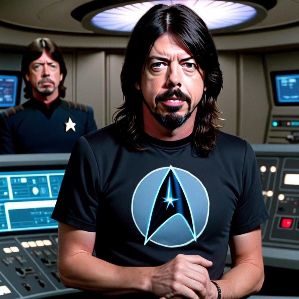 Dave Grohl as Star Trek's Commander Riker
