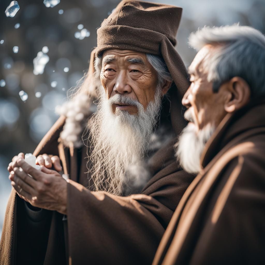 Wizard Freezes Man with Ice Cloud
