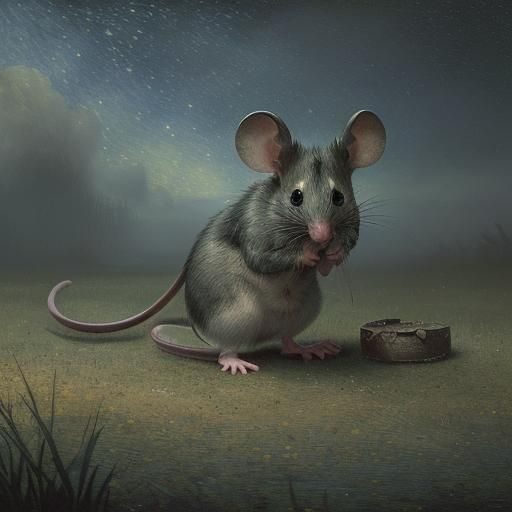 Mouse in Post-Impressionist Style