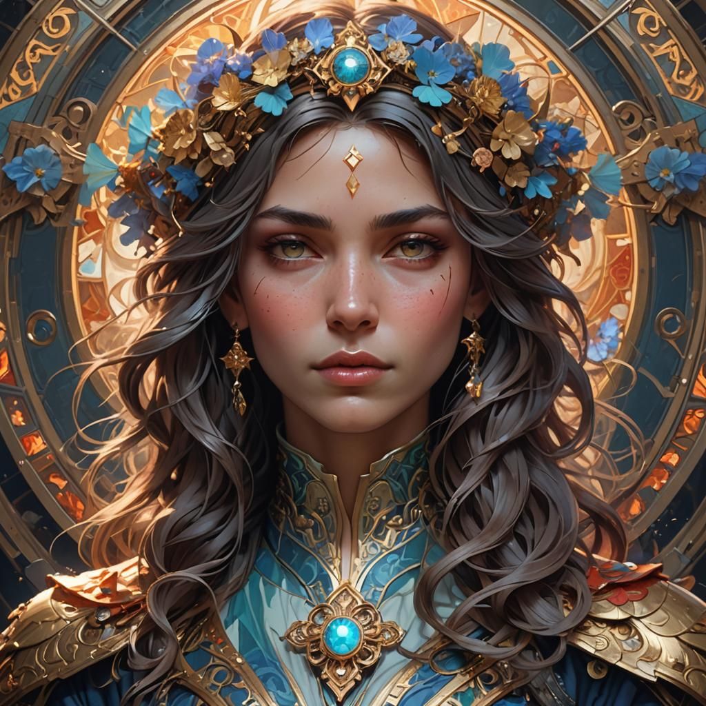 Hyperdetailed Portrait of a God in Unreal Engine 5