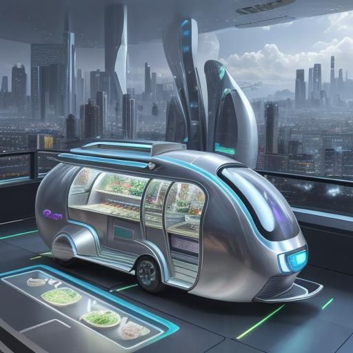 Futuristic Food Truck