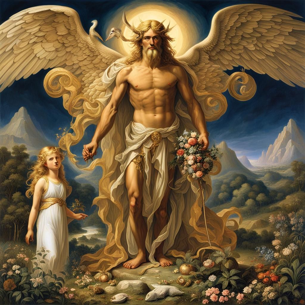 Lucifer and Lilith Await Creation in Eden