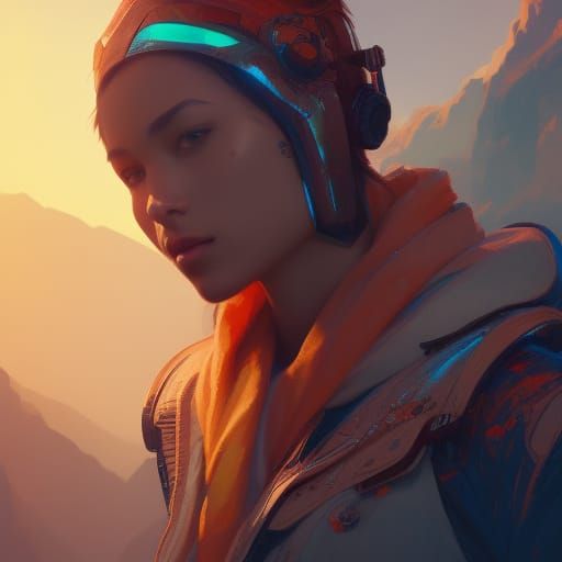 Explorer Concept Art in Hyperdetailed Style