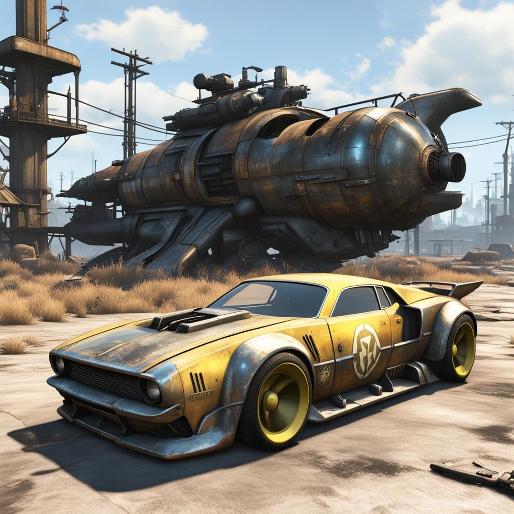 Fallout 4 Themed Supercar: Post-Apocalyptic Design