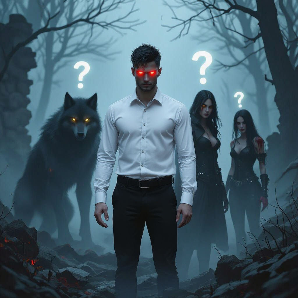 Dark Forest Horror: A Cinematic Matte Painting