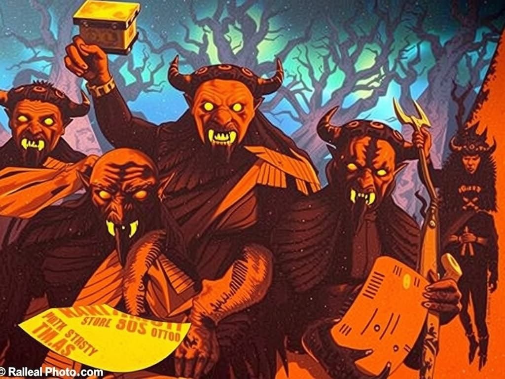 Orcs in a Mystical Twilight Realm