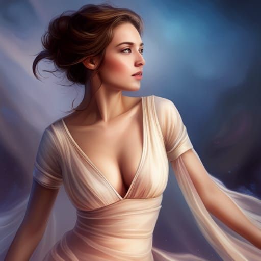 Enticing Woman with Infectious Smile and Radiant Glow