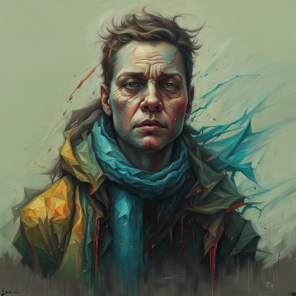 Striking Digital Portrait with Dynamic Lighting