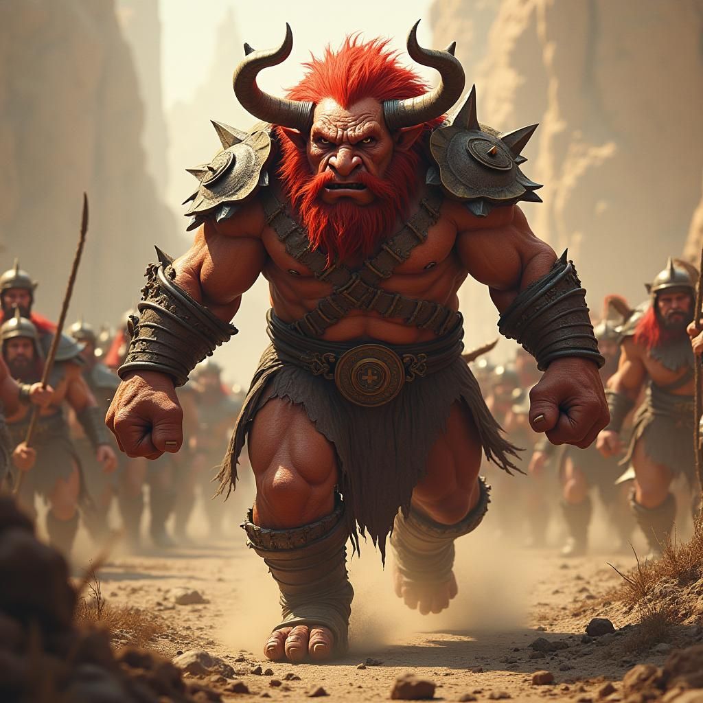 Barbarian bull warrior