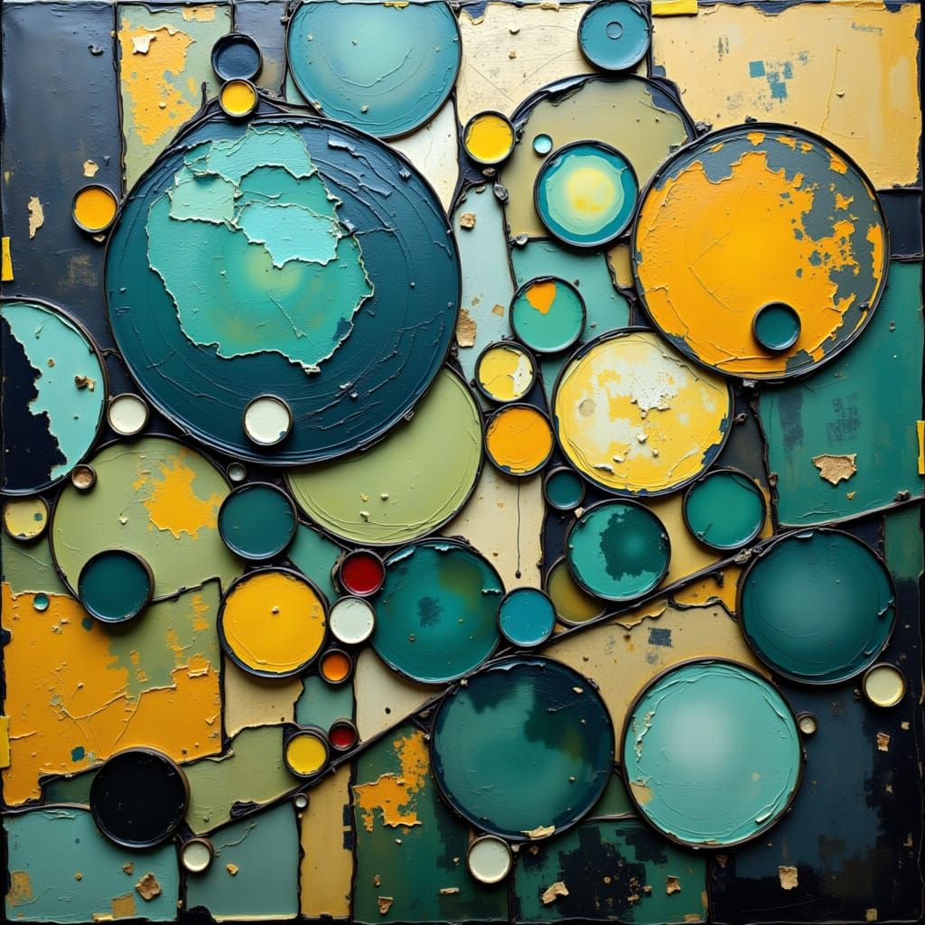 <lora:Contexture Abstract:1.0>  Turquoise blue brilliant yellow, purple marble heavy liquid stone in flowy alcohol inks ...