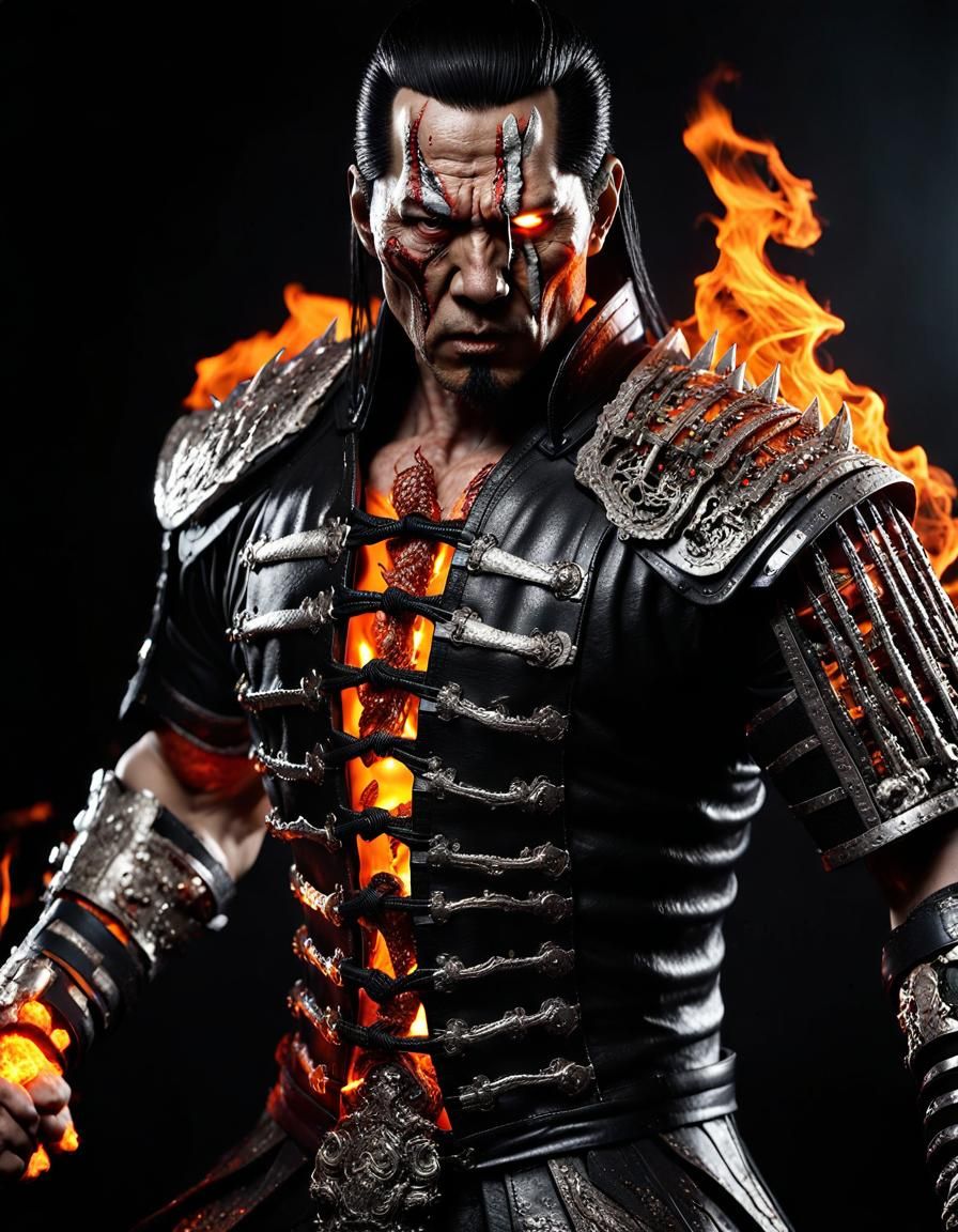 Undead Netherrealm Warrior Engulfed in Hellfire