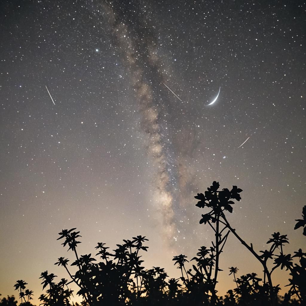 Plant's Celestial View: Detailed Matte Painting