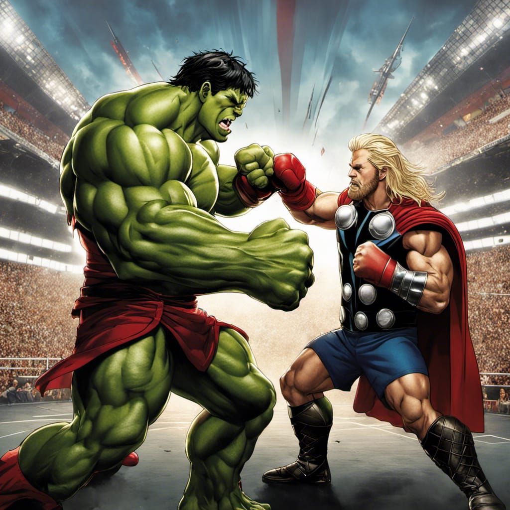 Hulk vs Thor Boxing Match