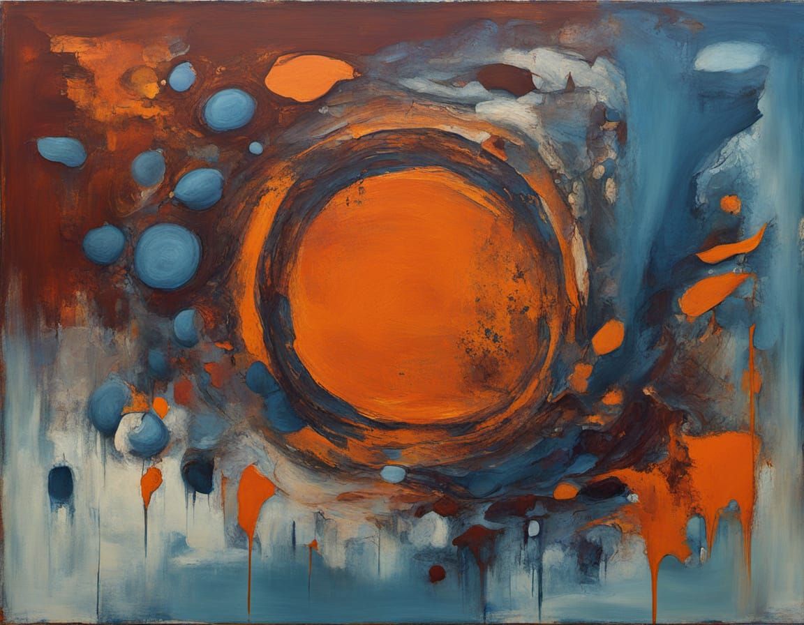 Abstract Surrealism Painting of Mulled Wine and Sinbad