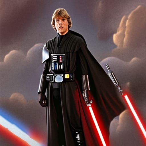 Medieval Star Wars: Luke Skywalker as Knight