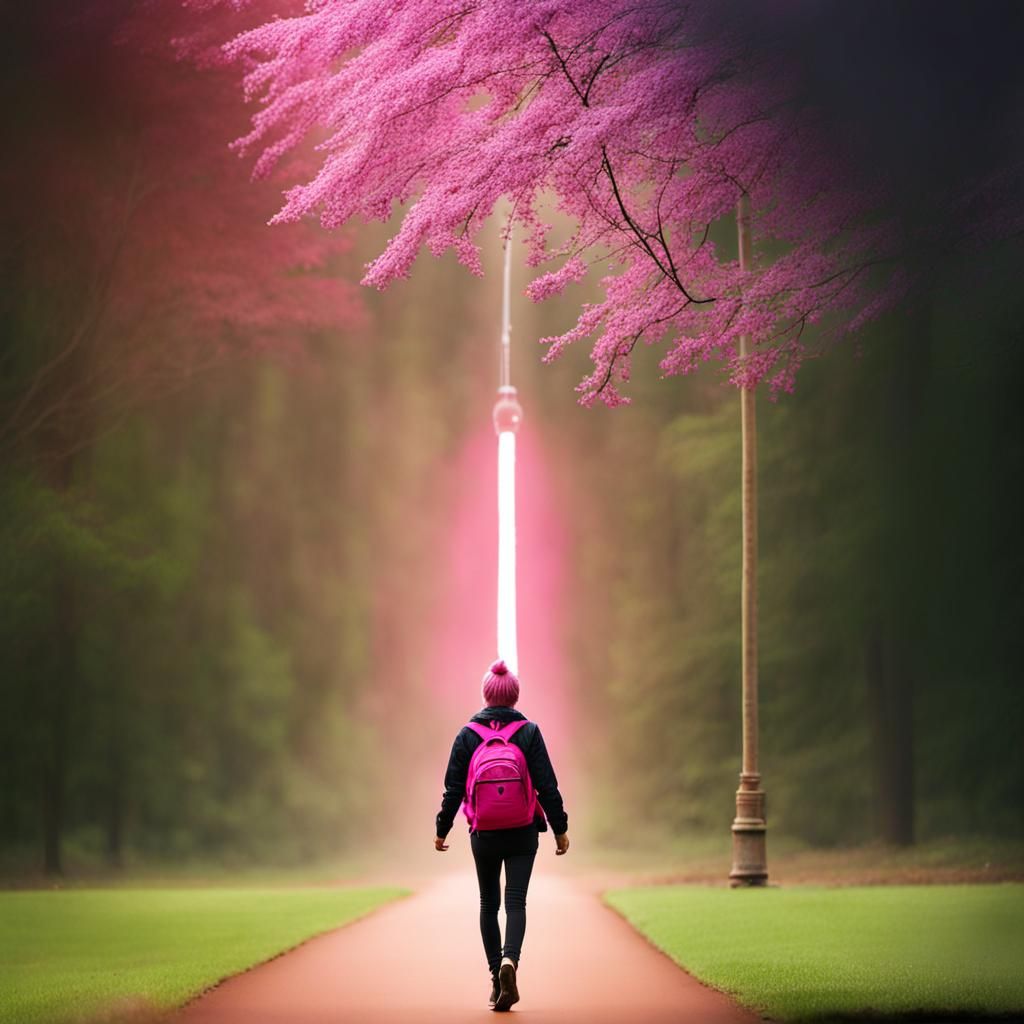 Vibrant Pink Color Display