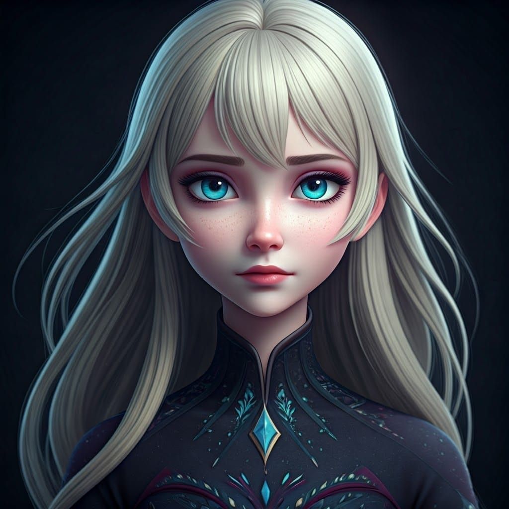 Elsa Tim Burton Style