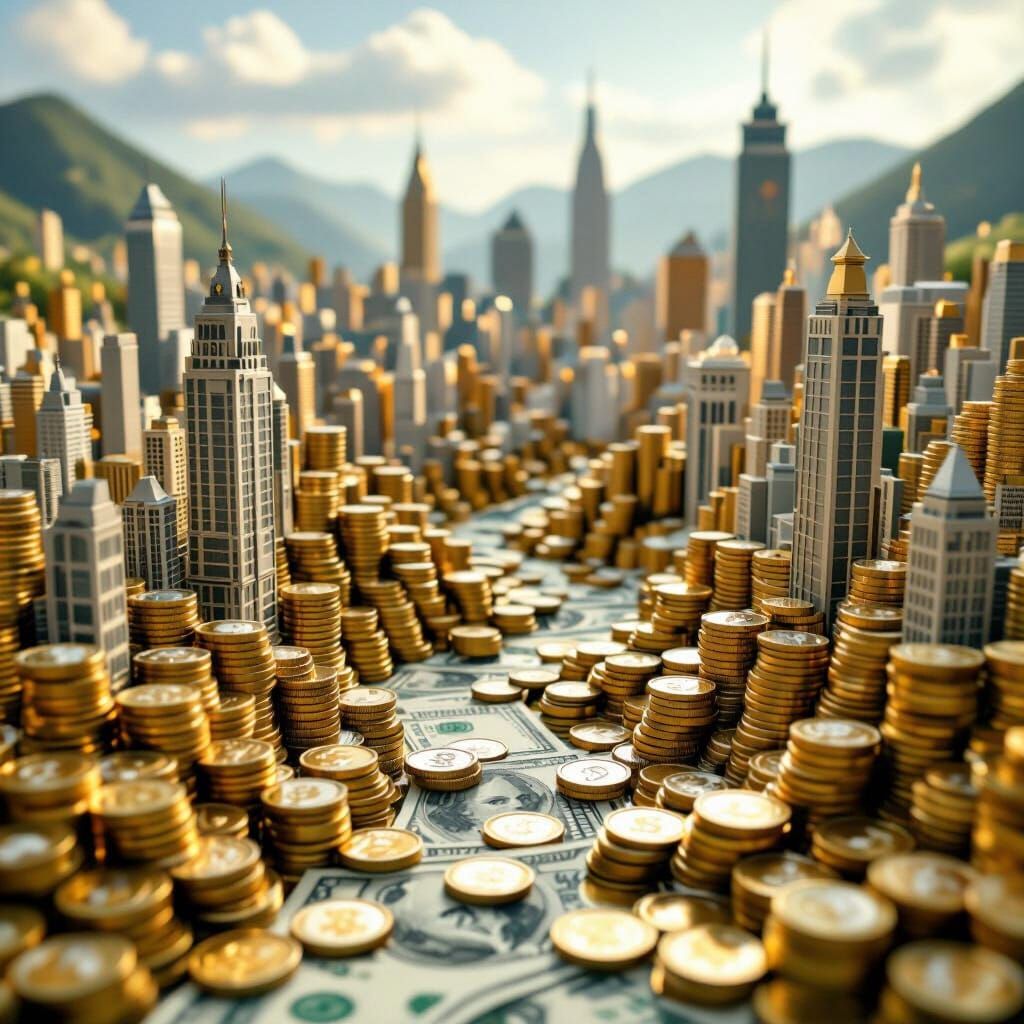 Money City: Buildings of Coins, Valley of Bills