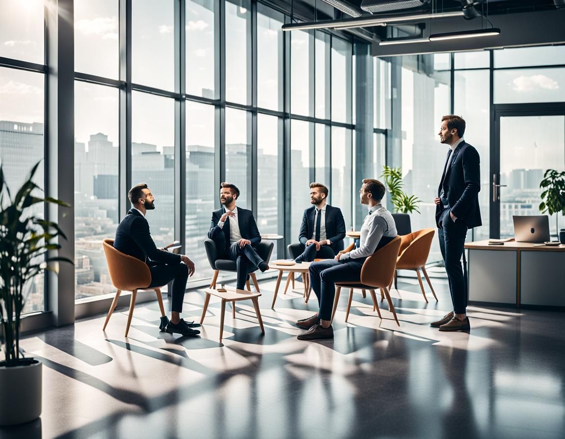 Office Life in Modern Corporate Space