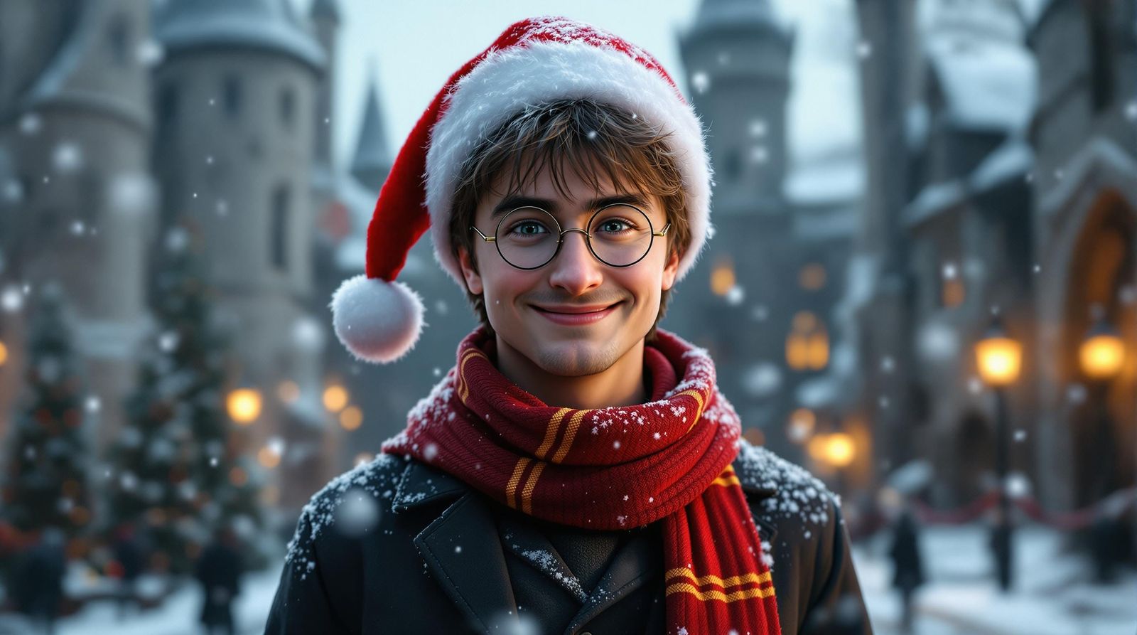 Magical Harry Potter in Winter Wonderland