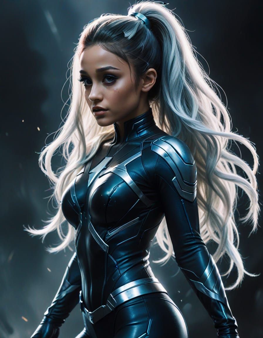 Ariana Grande as Rogue, X-Men Superheroine in Comic Book Sty...