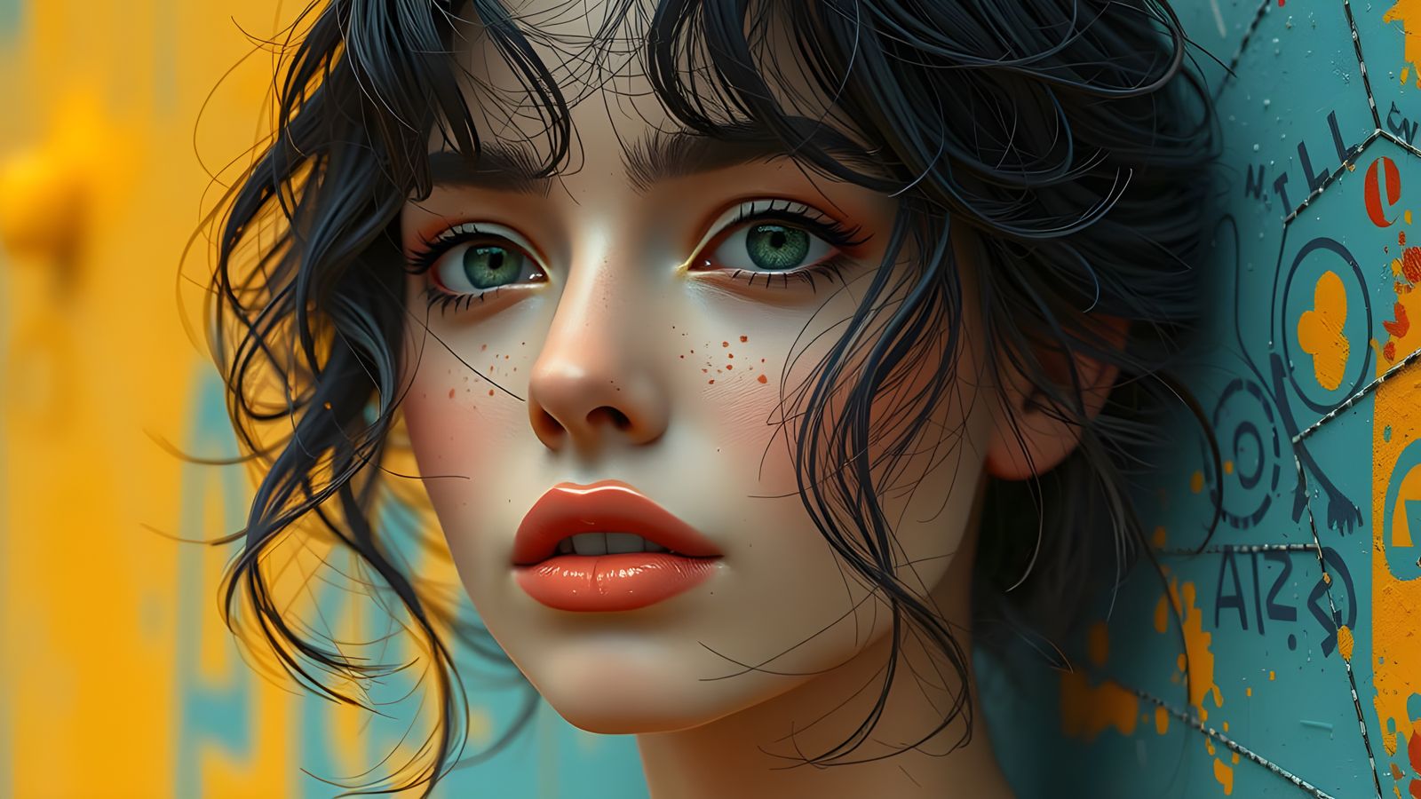 Ethereal Goddess in Hyperrealistic Portrait